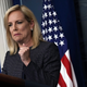 Secretary of Homeland Security Kirstjen Nielsen speaks on migrant children being separated from parents at the southern border during a daily news briefing at the James Brady Press Briefing Room of the White House on June 18, 2018, in Washington, D.C.